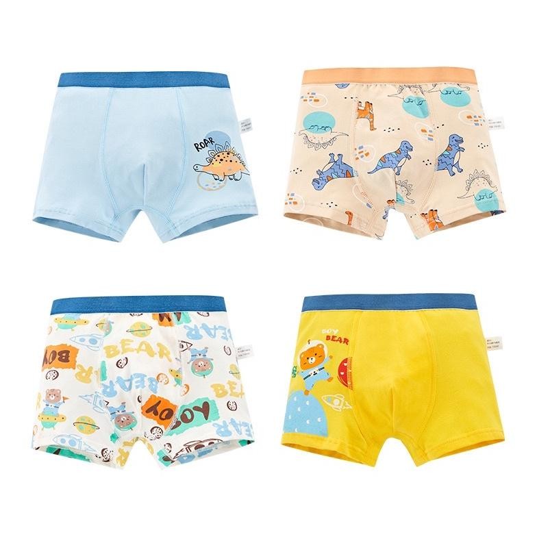 4 Pcs Boxer Katun Anak Cowok Premium Boy Bal48