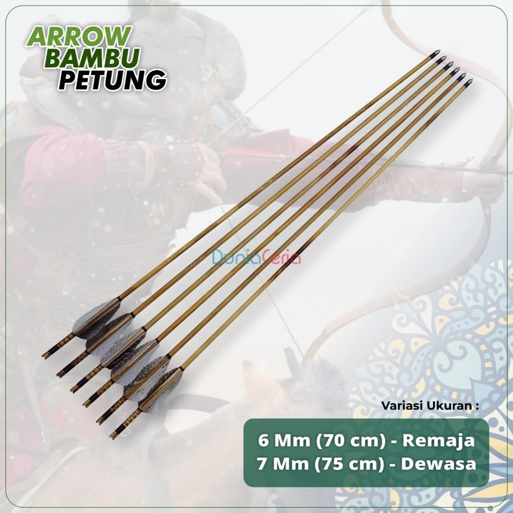 TERLARIS Arrow Bambu Petung 6mm 7mm Grade A Viral