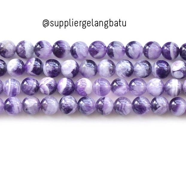 Bahan Batu Kecubung Susu Amethyst Kalimantan Martapura Akik Asli