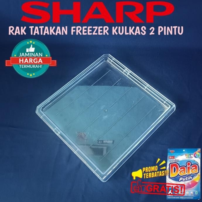 Open DS] RAK TATAKAN KULKAS SHARP 2 PINTU BAGIAN FREEZER ATAS ORIGINAL