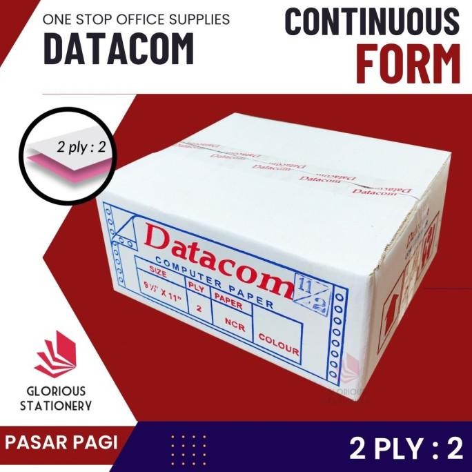 

Kertas Continuous Form Datacom 9.5x11 2ply Bagi 2