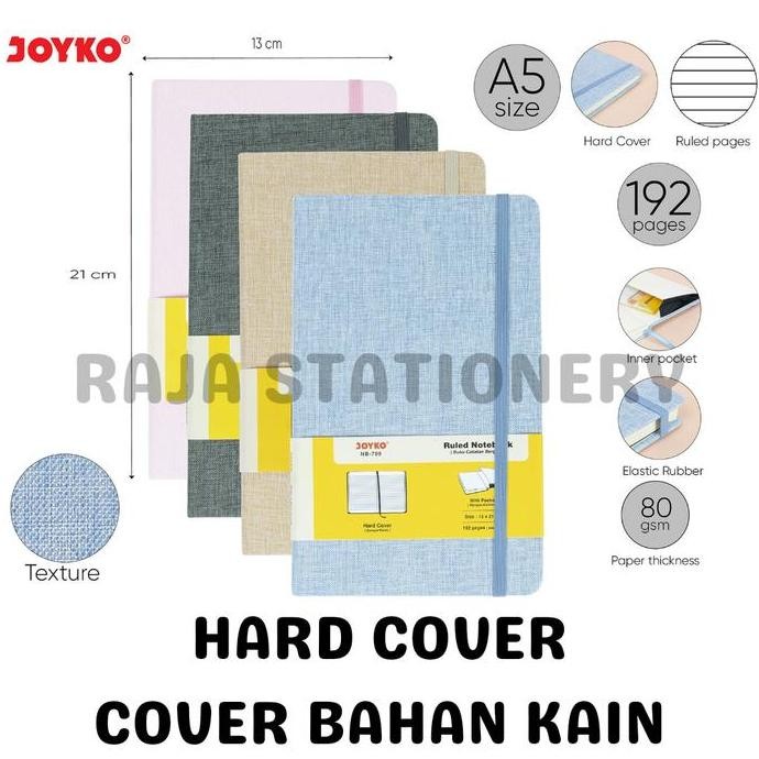 

Sale!! Joyko Notebook A5 Hard Cover Diary Journal / Buku Tulis Agenda Catatan Jurnal Buku Joyko A5 Kain Nb-709