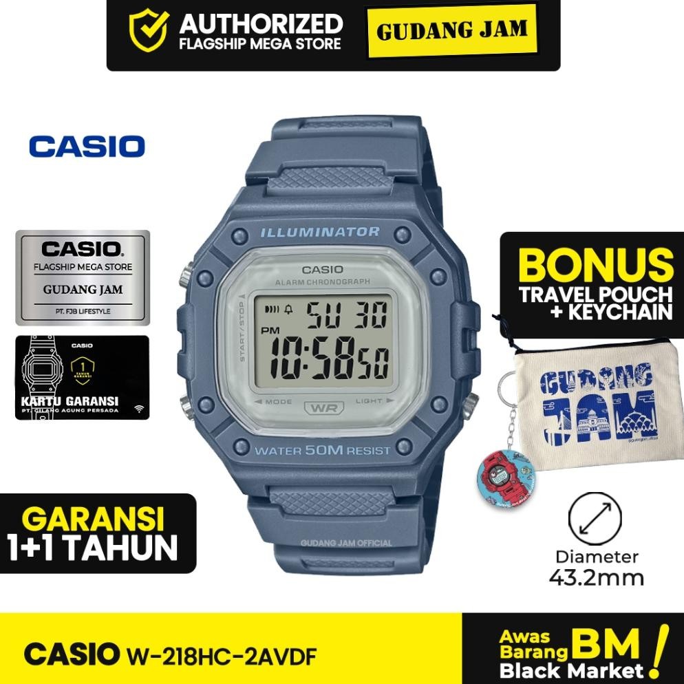 Terlaris Jam Tangan Casio W-218HC-2AVDF W-218HC W-218 W218HC W 218HC Termurah