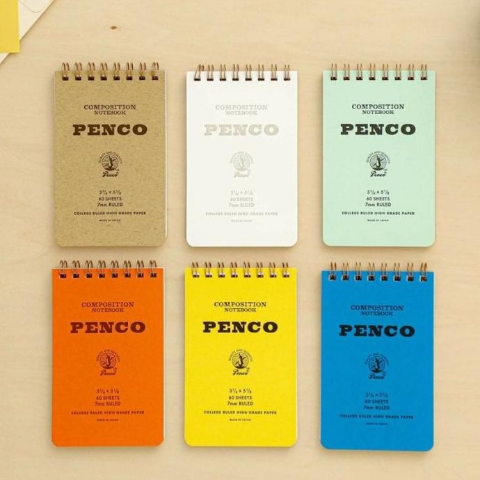 

New!! Hightide Penco Composition Notebook Coil Notepad Buku Tulis Ruled Memo