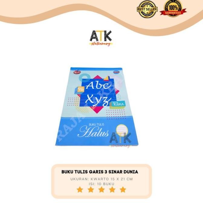 

Sale!! Buku Tulis Halus/ Garis 3 Sinar Dunia 38 Lembar Atk
