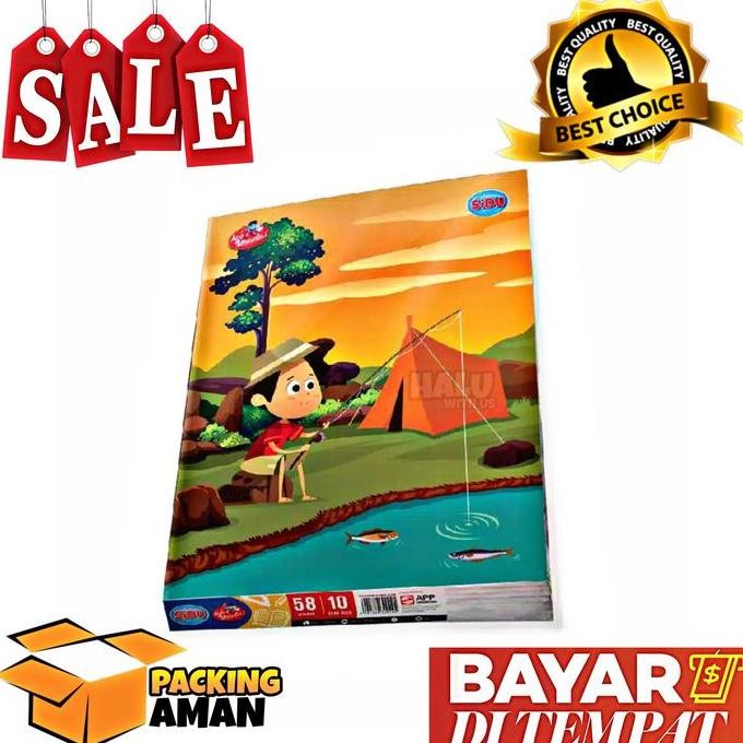 

Diskon!! 10 Pcs Buku Tulis Sidu Skola 58 Lembar / Buku Catatan / Buku Harian / Buku Bergaris