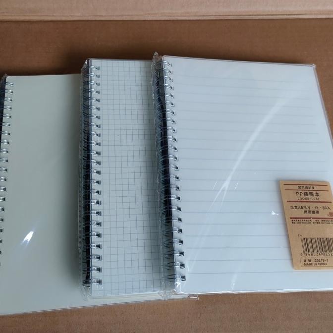 

Sale!! Buku Catatan Spiral Cover Tranfaran A4 Spiral Notebook A4 Isi 80Lembar