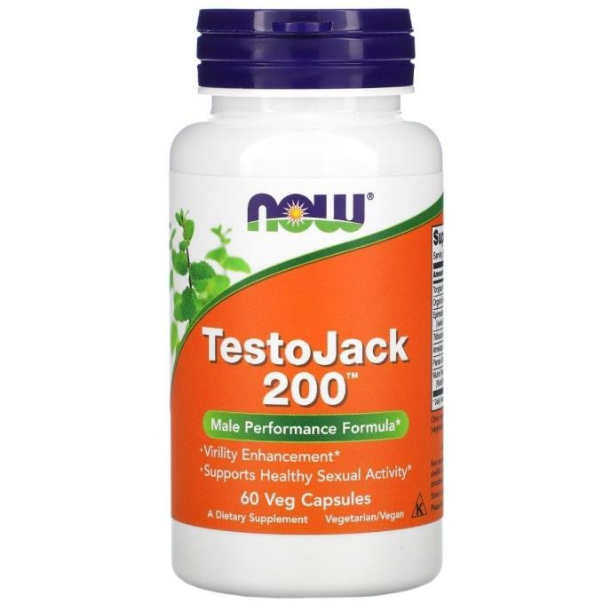 

BEBAS ONGKIR - NOW Foods TestoJack 200 60 Veg Capsules