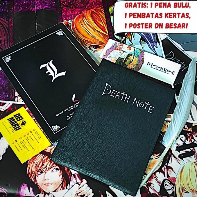 

Diskon!! Buku Deathnote Anime, Death Note, Aksesoris Anime, Buku Kira L Cosplay