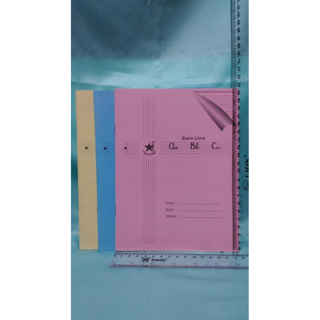 

Sale!! Buku Tulis Garis 5 Lima Tk Sd Tulis Halus Kasar Tebal Tipis 1Pack