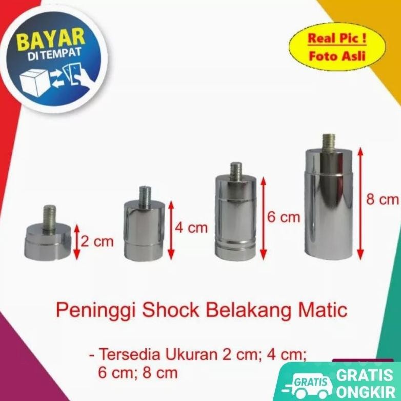 rt-4 Peninggi Sok Shock Belakang Matic Beat Fi Karbu Street Vario Scoopy Beat Street Mio Supra Vario