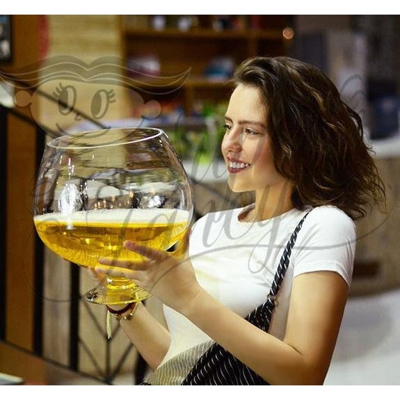 Gelas bir gelas kaca wine beer glass jumbo big besar party pesta TS