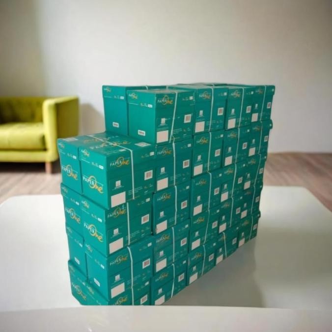 

Kertas A4 paperOne 75gr copier 1 box 2500 lembar kertas HVS