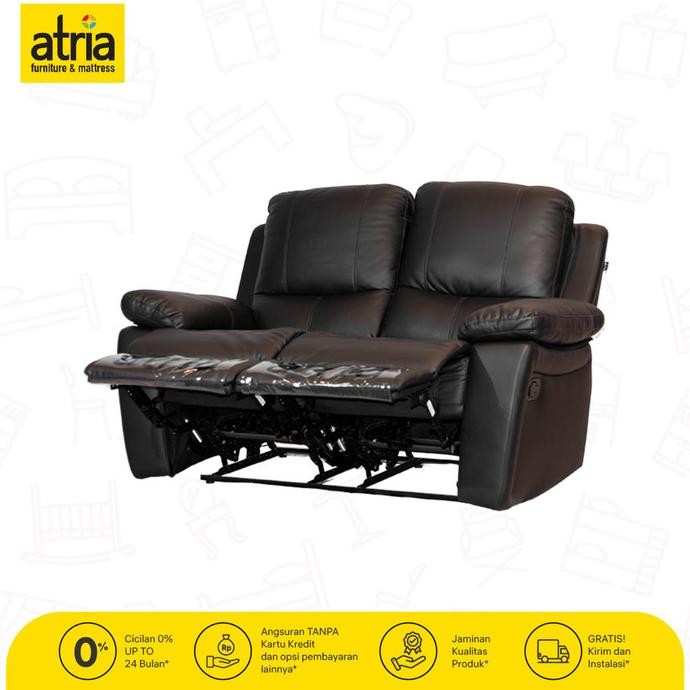 Promo Sofa Recliner Artificial Lather 2 Seater Atria Livana