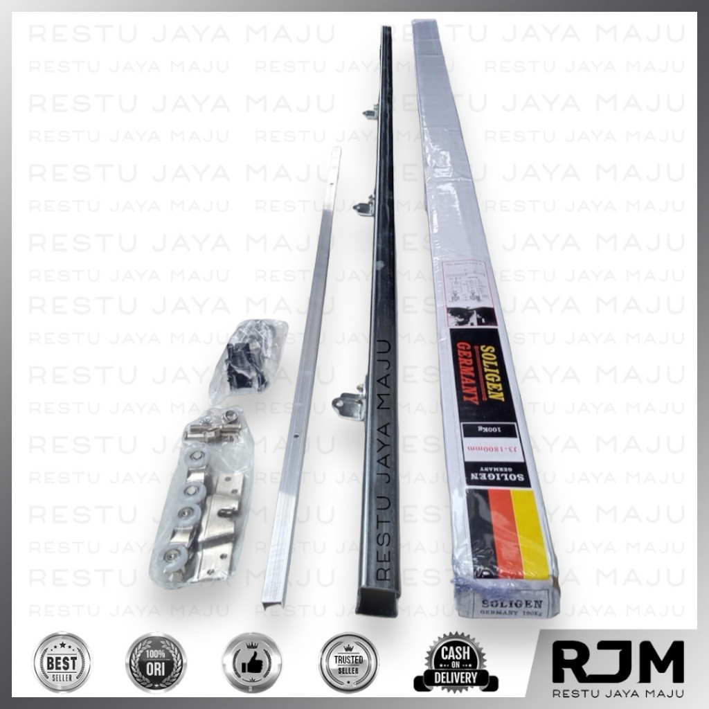 SOLIGEN Rel pintu J3 J4 J5 J6 Geser Kamar Rumah Sliding Rail rj