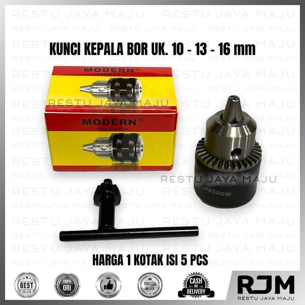 MODERN Kepala Bor 10 13 16 mm Chuck Drill