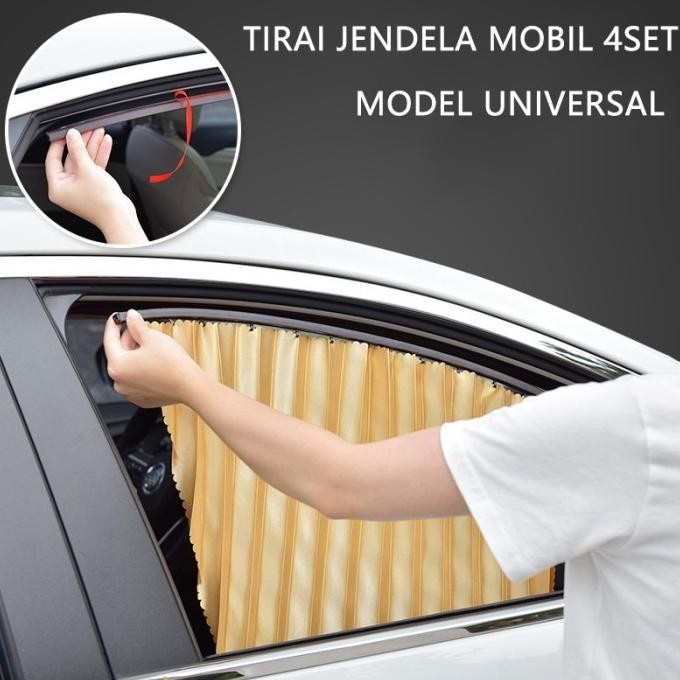 Promo Premium Sunshade Tirai Magnet Gorden Sun Shield Kaca Mobil Avanza COD