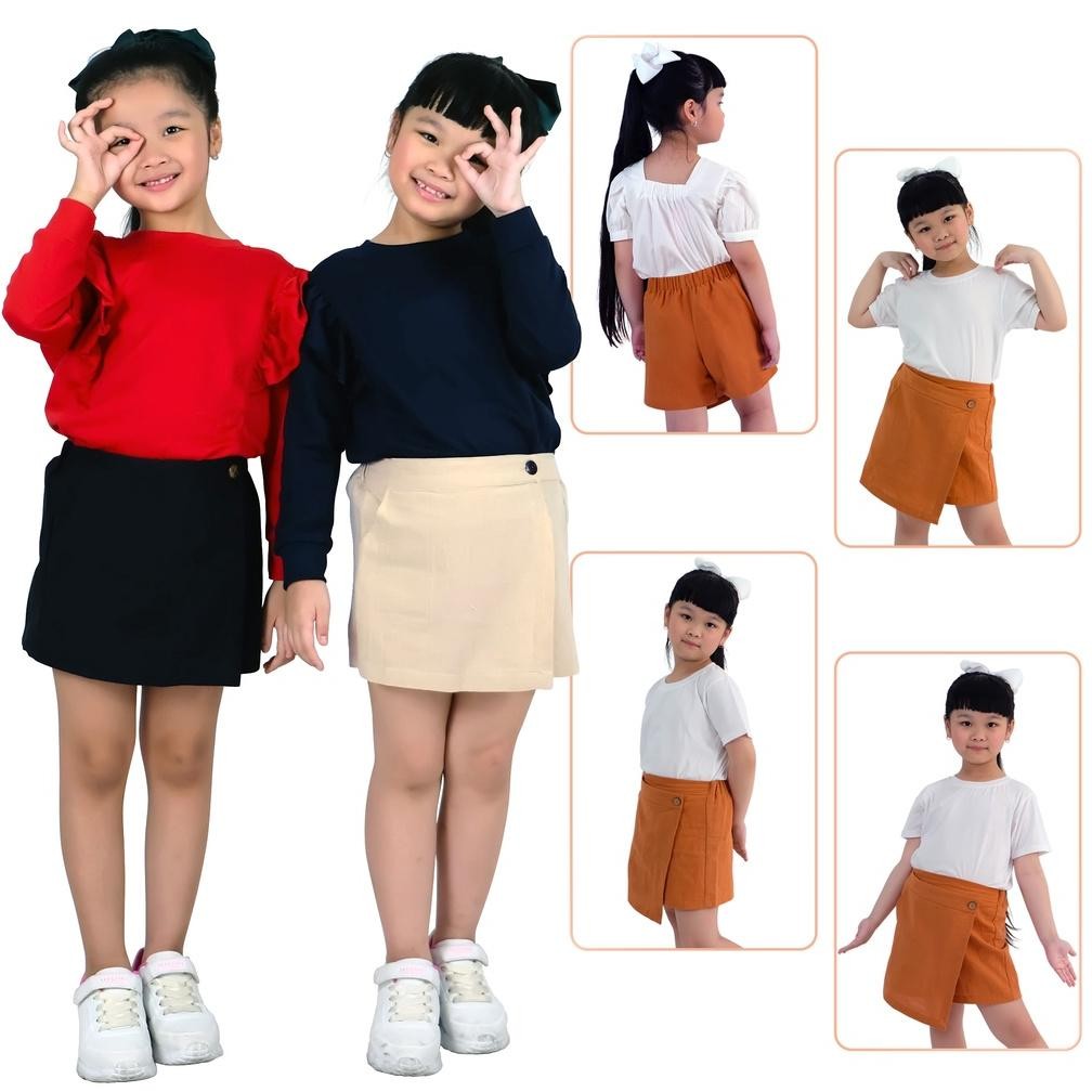 Celana Rok Anak Perempuan Korean Style Model Bahan Katun Bangkok Import Usia 1 Tahun Sampai 12 Tahun