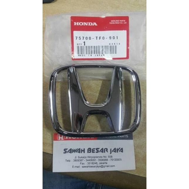 EMBLEM LOGO H DEPAN HONDA JAZZ 2012 2013 TERBARU