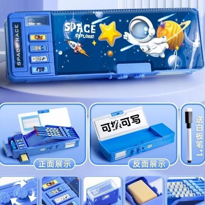 

Diskon!! Tempat Pensil Password Multifungsi Astronot Rocket Roket Karakter Cinnamoroll Biru Kuromi Ungu Melody Pink Lucu Kotak Pensil Alat Tulis Bahan Tahan Air Berkapasitas Besar Lapis Ganda Termasuk Rautan Pakai Sandi
