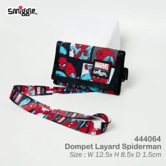 Sale Smiggle Dompet Anak Spiderman Lanyard/ Smiggle Wallet Spiderman/ Kado/