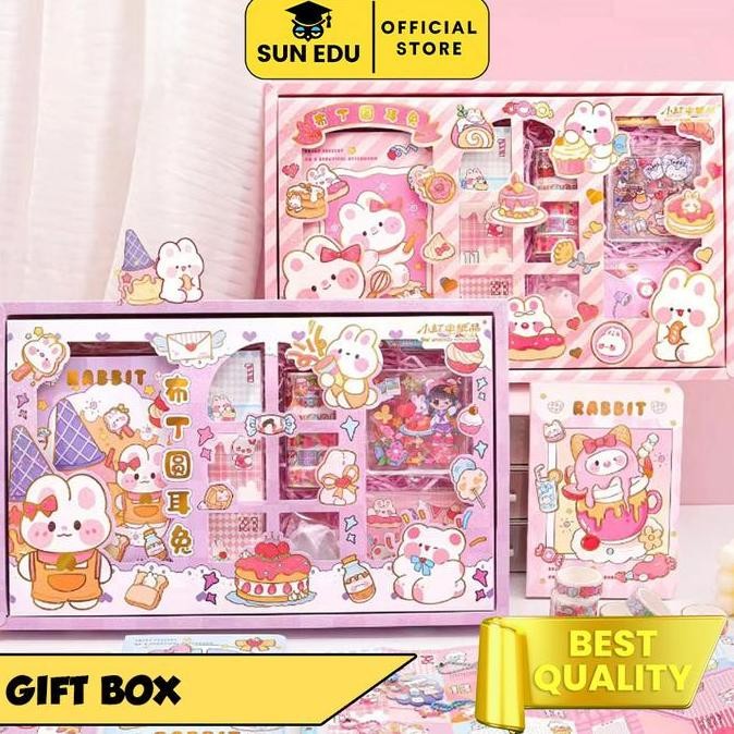 

Promo!! Paket Hadiah Anak 7 In 1 Notebook Jurnal Dengan Stiker Washi Buku Paper Stationery Kertas