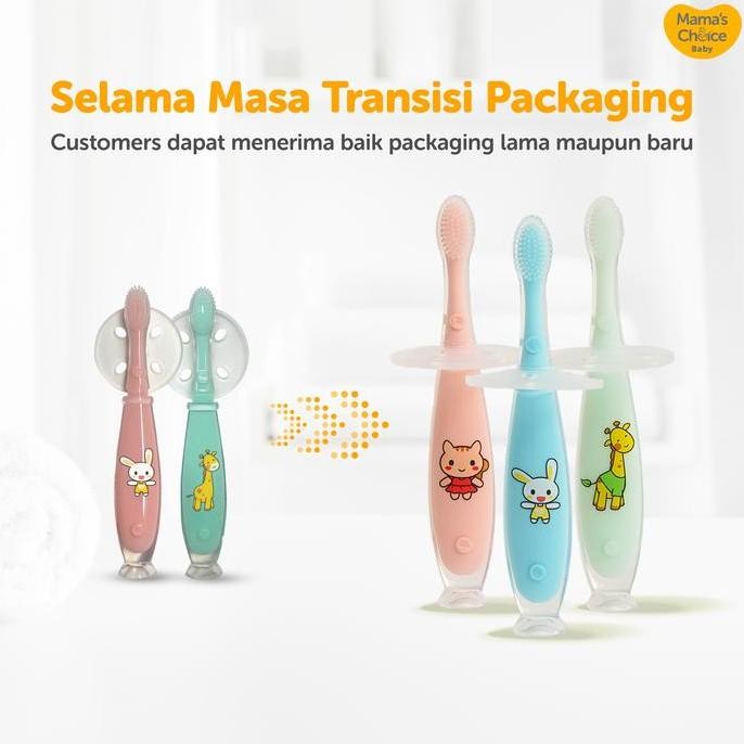My First Toothbrush Mama's Choice | Sikat Gigi Silikon - Sikat Gigi Bayi 1 Tahun - Sikat Gigi Anak 2