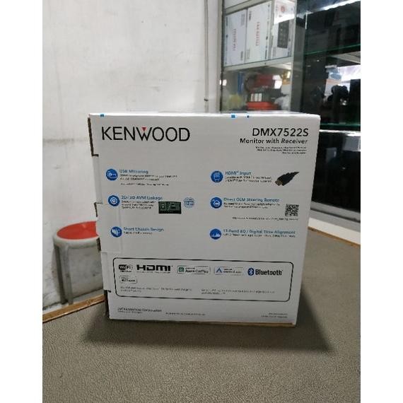 HEAD UNIT KENWOOD DMX7522S - KENWOOD DMX7522 CARPLAY ANDROID AUTO WIFI WIRELESS