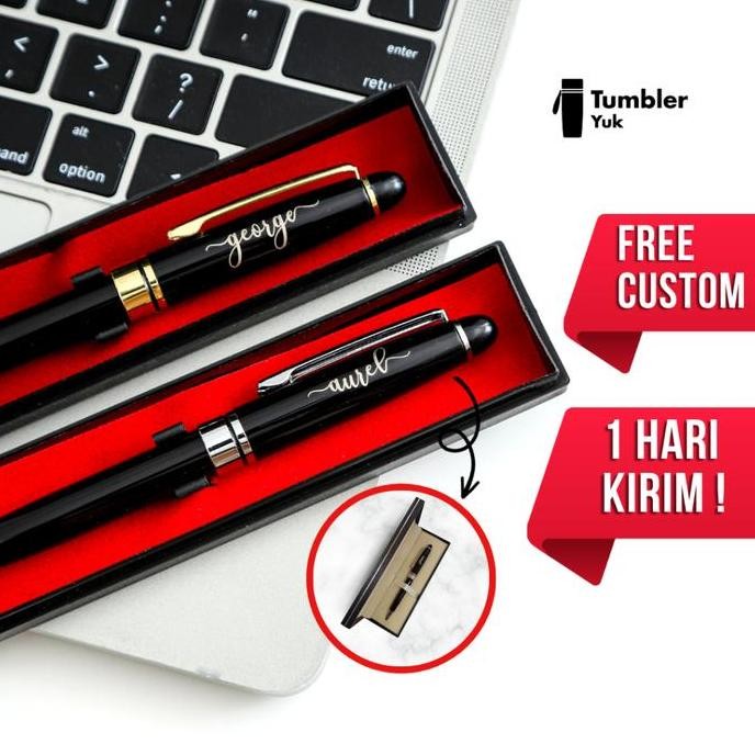

Diskon!! Pulpen Estetik Pen Bolpoin Custom Nama Dan Logo + Box Untuk Souvenir Kado Hadiah Metal Stationery
