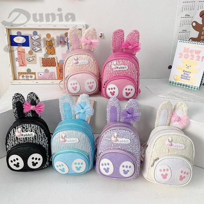 Sale Tas Ransel Mini Anak Model Telinga Kelinci Lucu / Tas Mini Anak Perempuan / Tas Anak