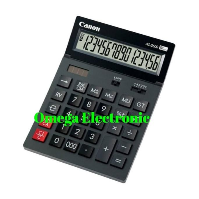 

TERBARU - Canon AS-2600 - Calculator Desktop Kalkulator Meja Kantor 16 Digits