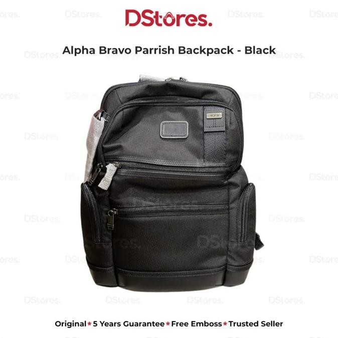 Grosir Tumi Tas Ransel Alpha Bravo Parrish Backpack - Black