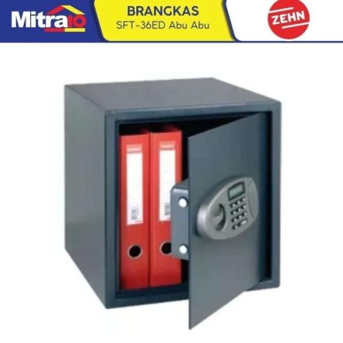 Murah Zehn Sft-36Ed 380X350X360 Grey File Safe Brankas Penyimpan Barang Non COD