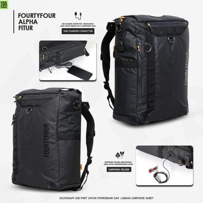 Sale Tas Ransel Pria Fourtyfour Alpha Waterproof Premium Backpack Laptop