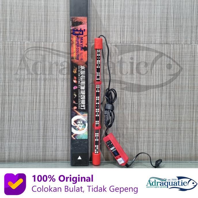 Murah Mayin Led View 52 Cm 15W Lampu Tanning Arwana Aquarium Aquascape Celup