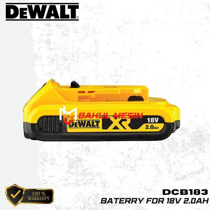 Murah DEWALT DCB183 Baterai Baterry for cordless dewalt 18V 2.0Ah Non COD