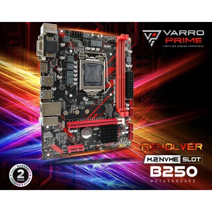 Motherboard Gaming B250 REVOLVER VARRO SUPPORT NVME
