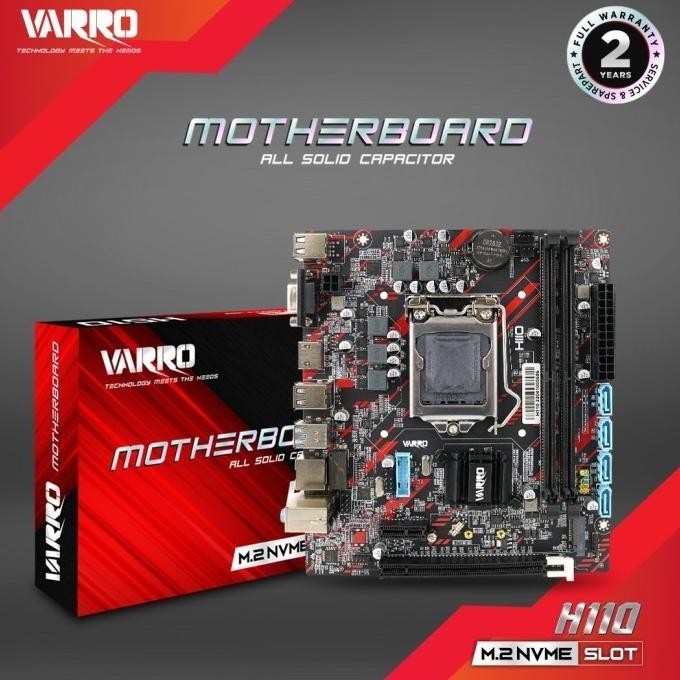 Motherboard Varro H110 DDR4 NVMe Slot Intel LGA 1151