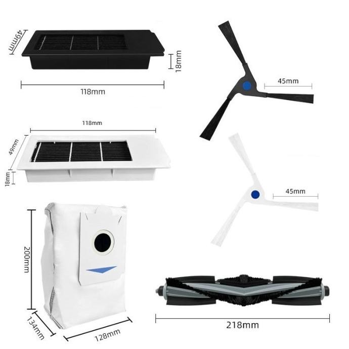 Ecovacs Deebot X2 OMNI / COMBO/ PRO MOP FILTER DUSTBAG MAINBRUSH SIDEBRUSH