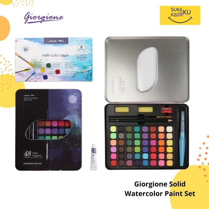 

GIORGIONE Air Padat 48 Color Solid Watercolor Paint Set