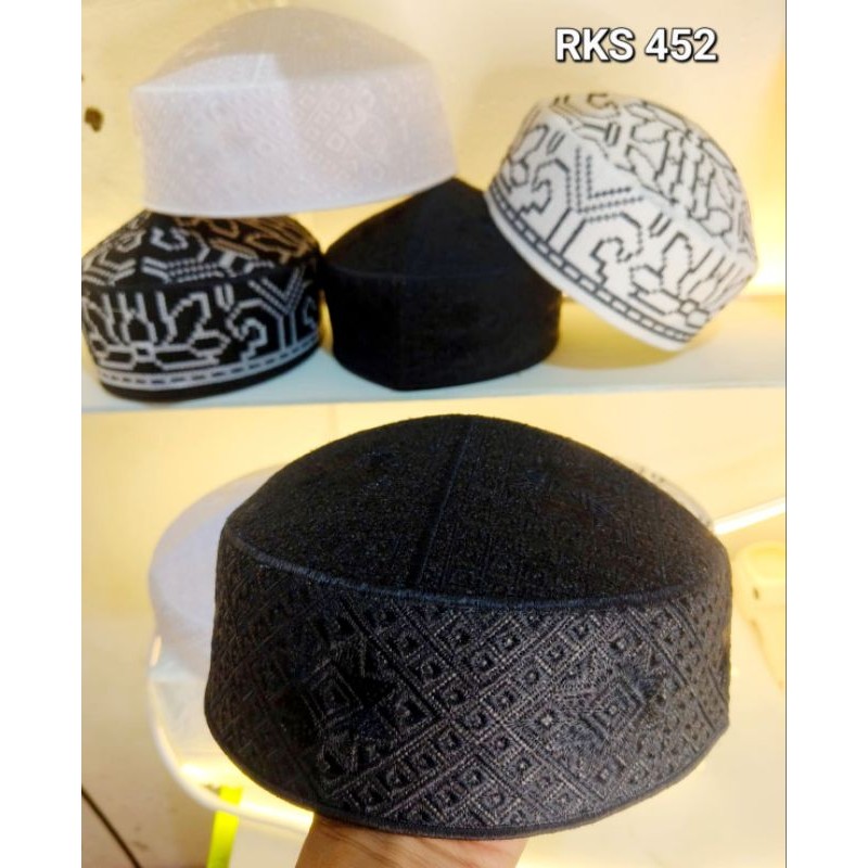 peci kopiah pakistan full bordir motif