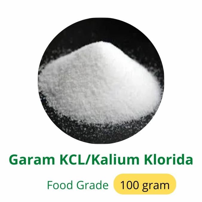 

monggo] Garam KCL 100 gr food grade/ kalium klorida/garam industri