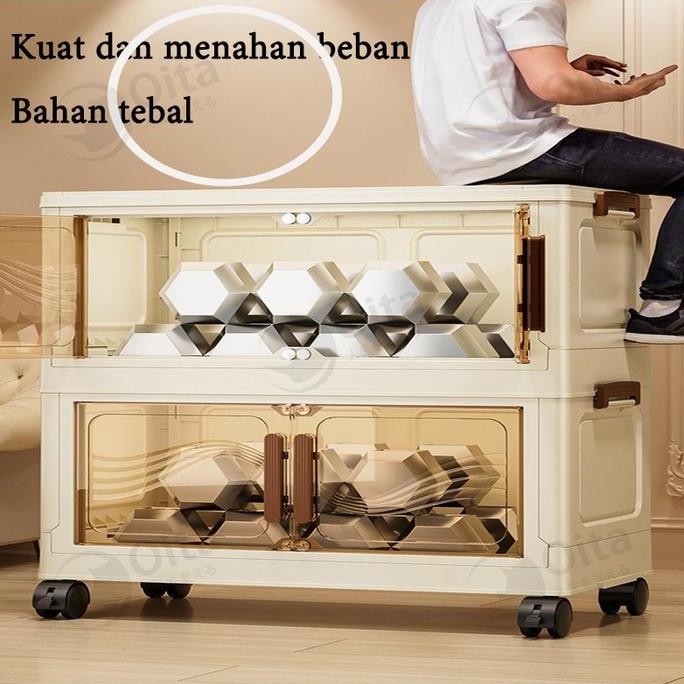 Murah Loker Plastik Jumbo Lemari Plastik susun Lemari baju anak Pakaian Laci Non COD