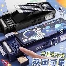 

ORIGINAL Tempat Pensil Multifungsi Motif Unicorn / Dinosaurus / Astronot Untuk Anak Tk/Kotak Pensil Pola Kartun Lapisan Ganda Tunggal Dengan Rautan Kapasitas -100