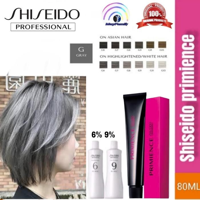 Hair Color Shiseido Primience G Grey + Oxydant Pewarna Rambut
