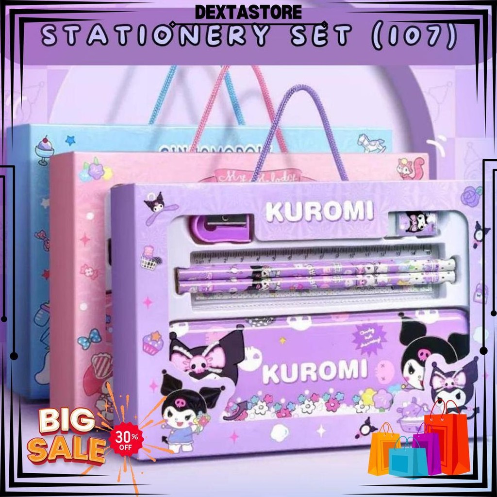 

Alat Tulis Anak Set Stationery Untuk Hadiah Anak Sekolah Motif Kartun/ Alat Tulis Set Karakter Kado Notes Pensil Rautan Penggaris Penghapus D Promo 4.4