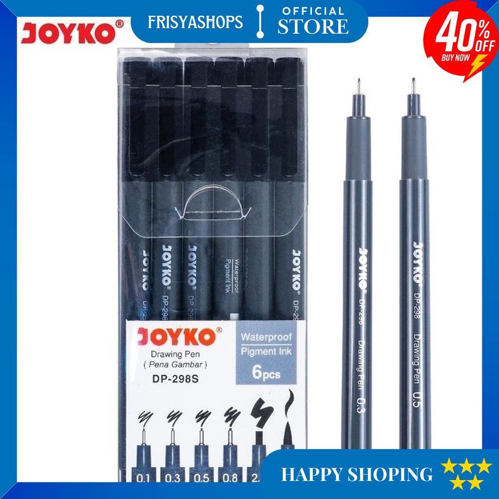 

Drawing Pen Pena Gambar Joyko Dp-298S 1 Set 6 Pcs D Gratis Ongkir