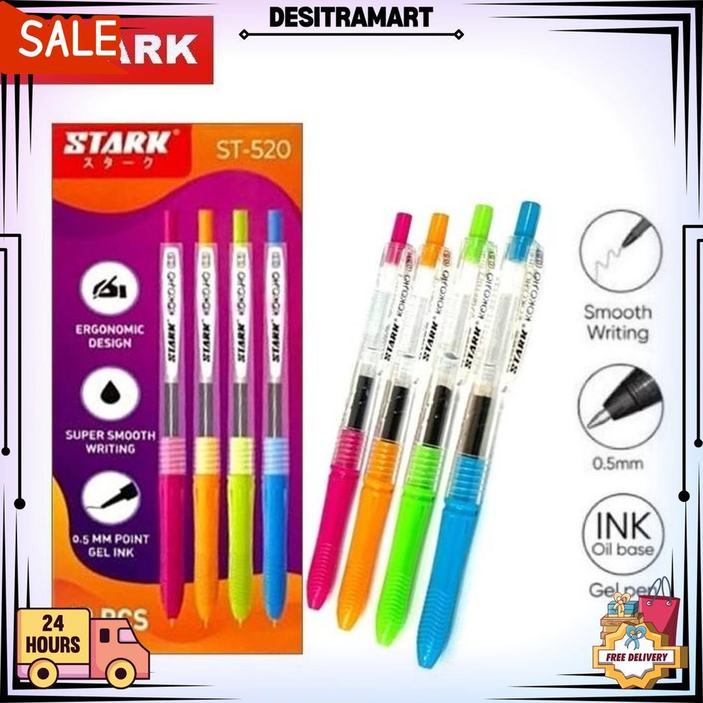 

Pulpen Gel Stark Kokoho Sweet Gel Pen 0.5Mm Tinta Hitam Isi 12 Pcs D Terlaris