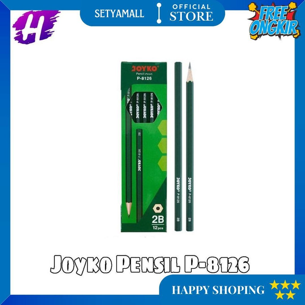 

H2O Pensil Pencil Joyko P-8126 2B (12 Pcs) D Sale
