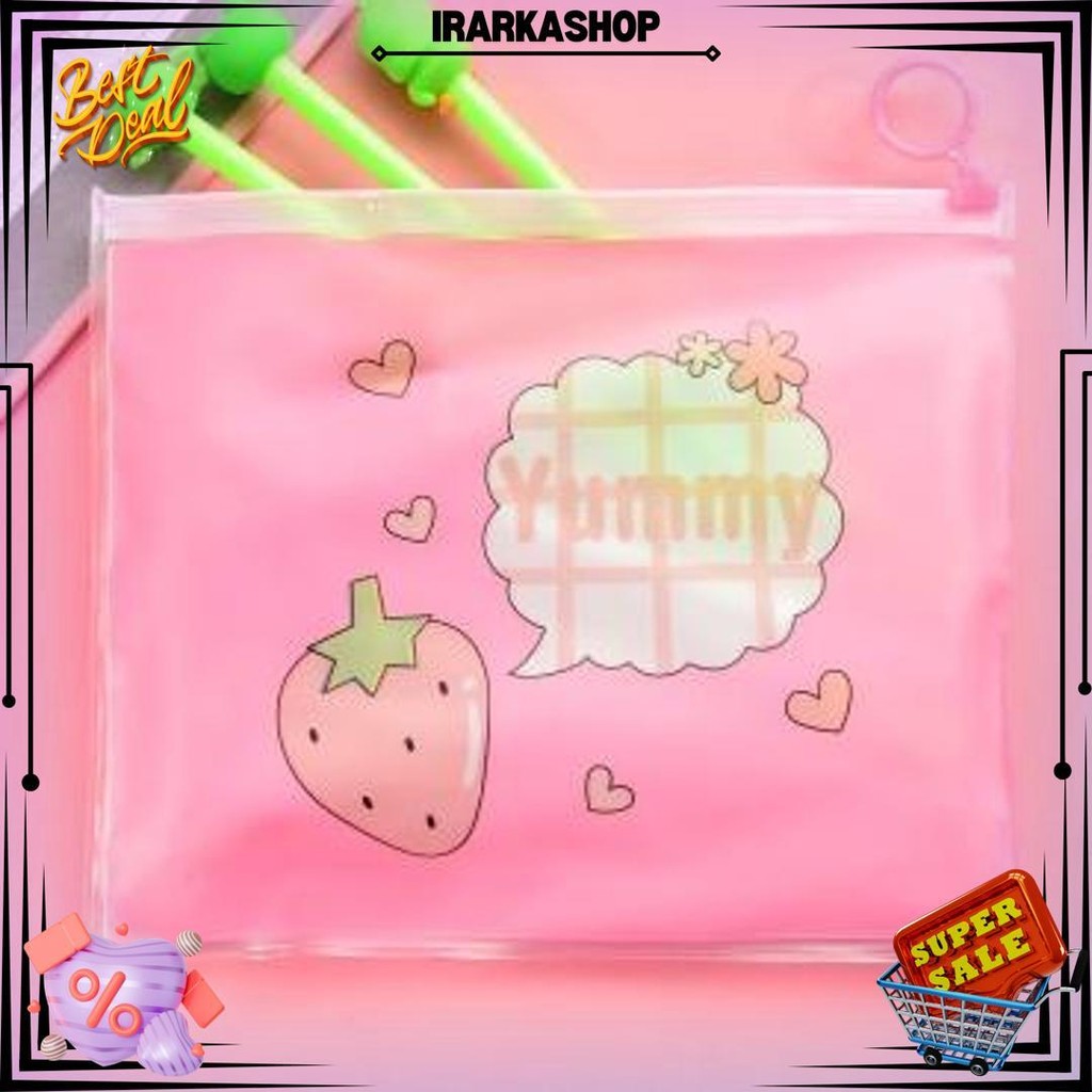

Pulpen Gel Karakter Lucu Set Isi 20Pcs Pena Free Zipper Pouch Tempat Pensil Transparan Murah Stockami A15 D Promo Puncak